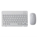 Wireless Bluetooth Keyboard Mouse Combo for Tablet or Smartphone-White