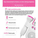 Heartbeat  Machine for Pregnancy Fetal Doppler Heart Rate Monitor – Safe & Accurate Baby Heartbeat Detection