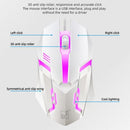 Colorful Glow Wired Gaming Keyboard and Mouse Combo Keyboard Mouse Set - White