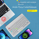 Wireless Bluetooth Keyboard Mouse Combo for Tablet or Smartphone-White