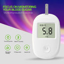 Glucometer Monitor Home Blood Glucose Tester White Blood Sugar Test Machine